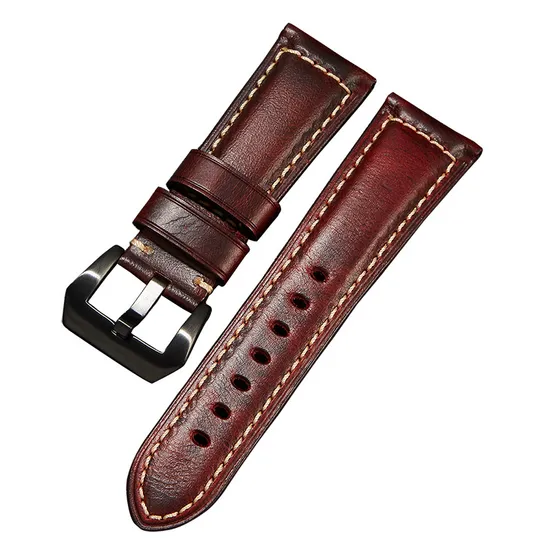 22/24 mm 2 Stück Echtleder-Uhrenarmband für Armbanduhr