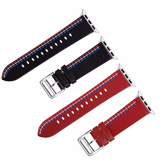 Neues Design, luxuriöses, farbenfrohes Echtleder-Ersatzarmband für Iwatch