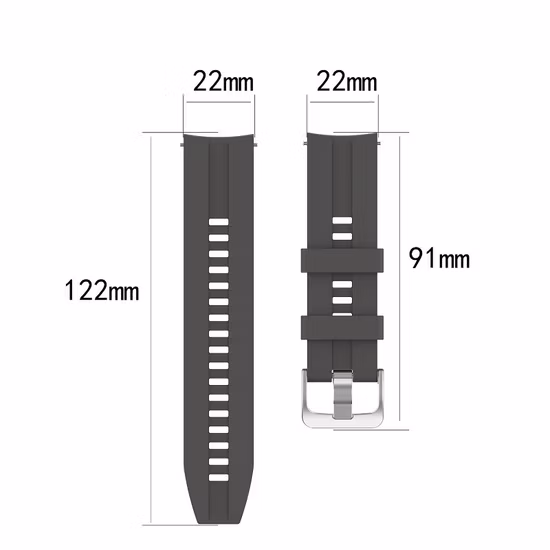 Silikonkautschuk-Uhrenarmband für Huawei Watch 20 mm 22 mm Smart Watch Band für Gt Gt2 für Samsung Galaxy Uhrenarmband Leder I Uhrenarmband 20 mm Uhrenarmband