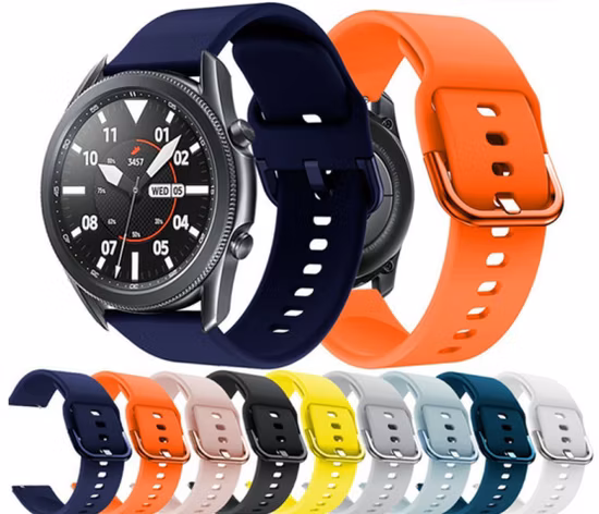 Fabrikpreis Silikon-Uhrenarmband Ersatz für Samsung 20 mm 22 mm Silikonkautschuk-Sportuhrenarmband für Galaxy Active/2 für Apple Watch Großhandel